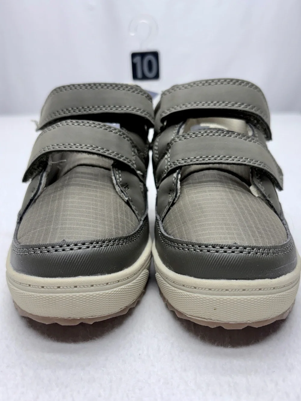 OshKosh Franki High Top Sneakers Kids 10 Gray Double Strap NWT